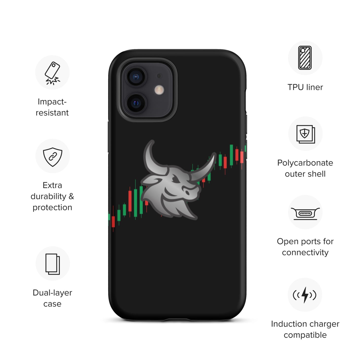 Logo "Bull-Candles" Tough iPhone case