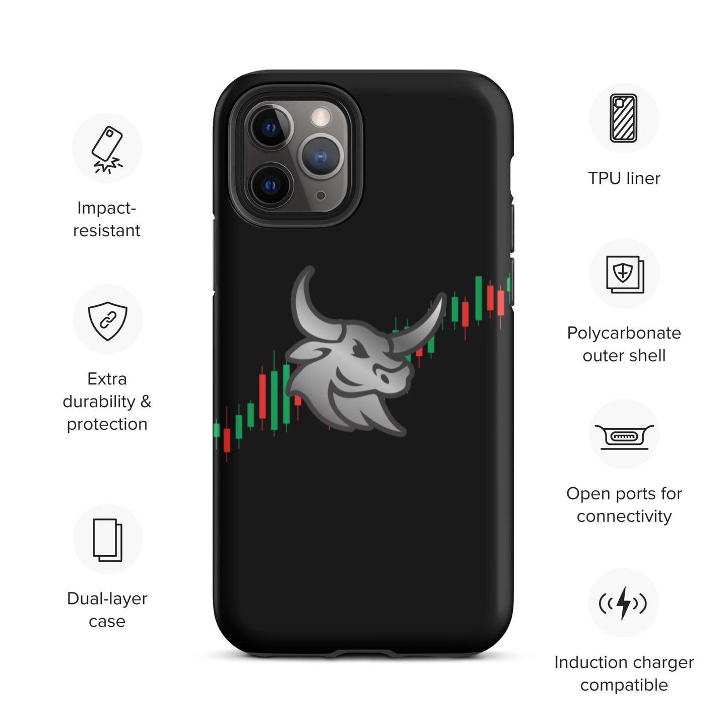 Logo "Bull-Candles" Tough iPhone case