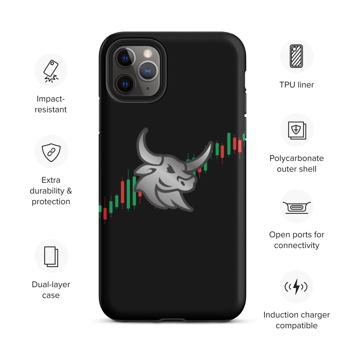 Logo "Bull-Candles" Tough iPhone case