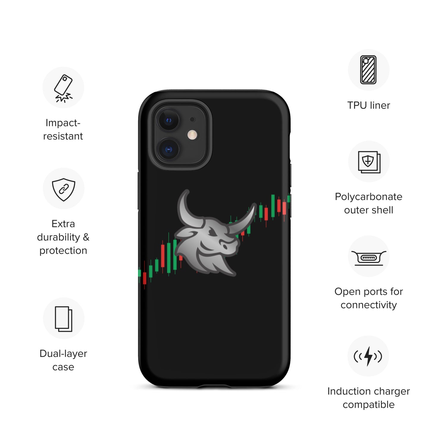 Logo "Bull-Candles" Tough iPhone case