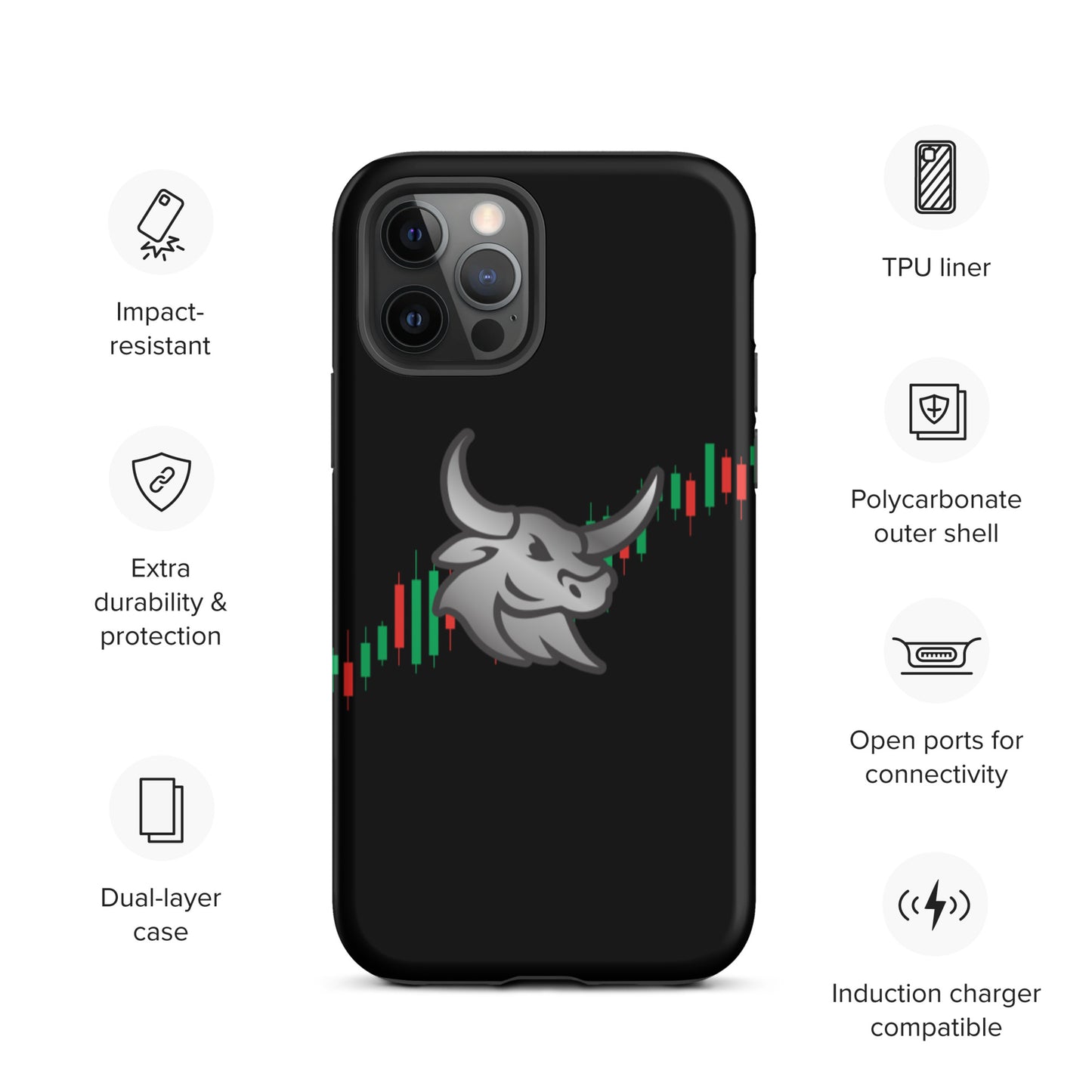 Logo "Bull-Candles" Tough iPhone case