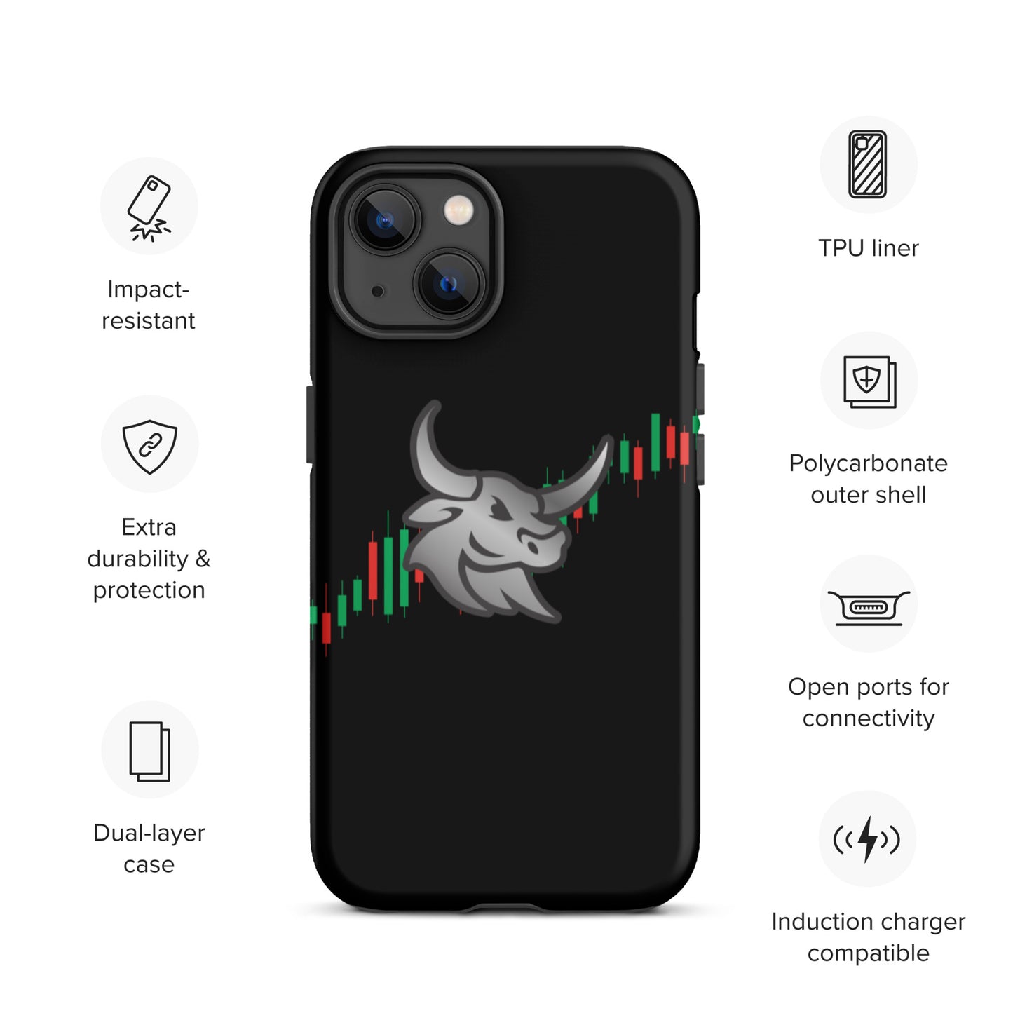 Logo "Bull-Candles" Tough iPhone case