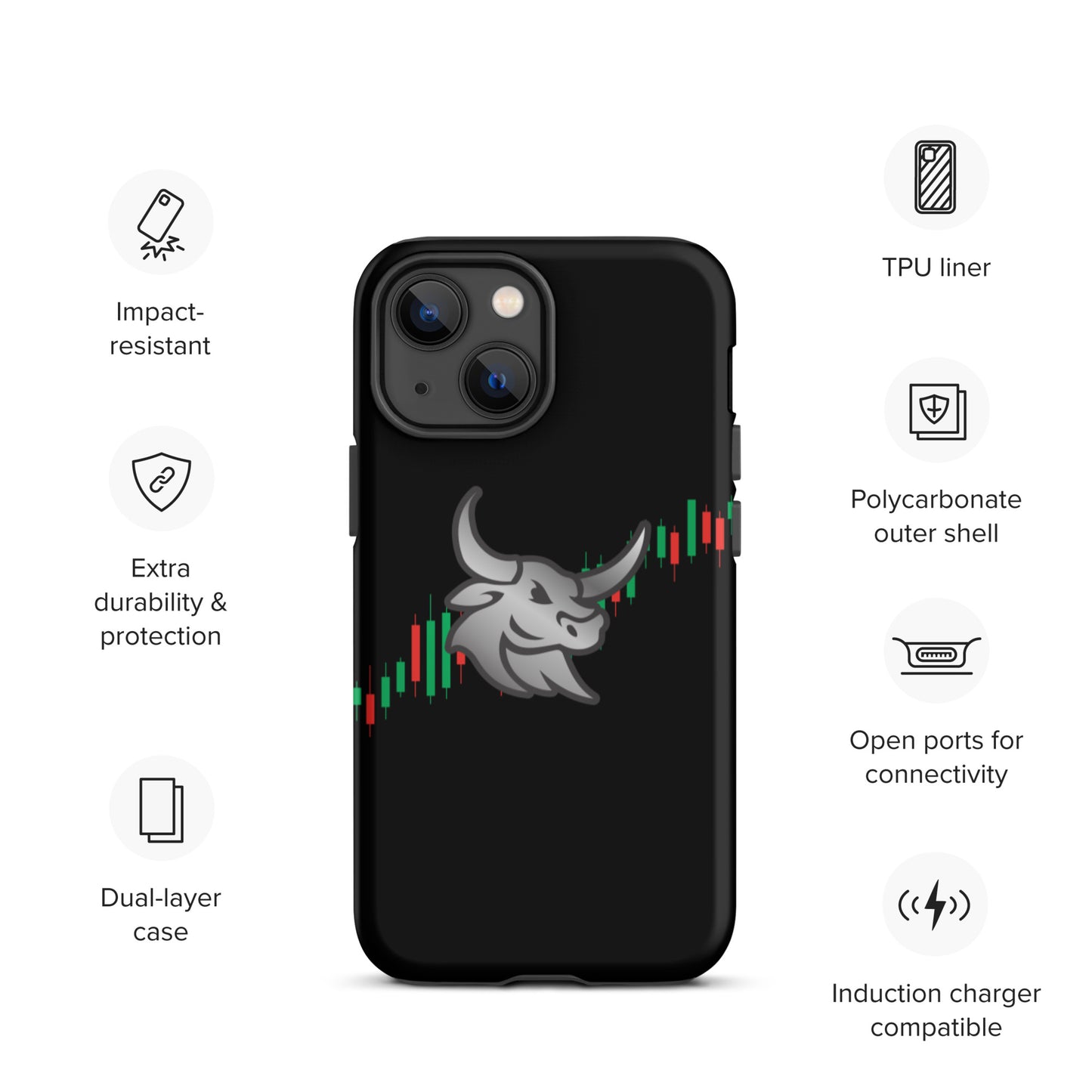 Logo "Bull-Candles" Tough iPhone case