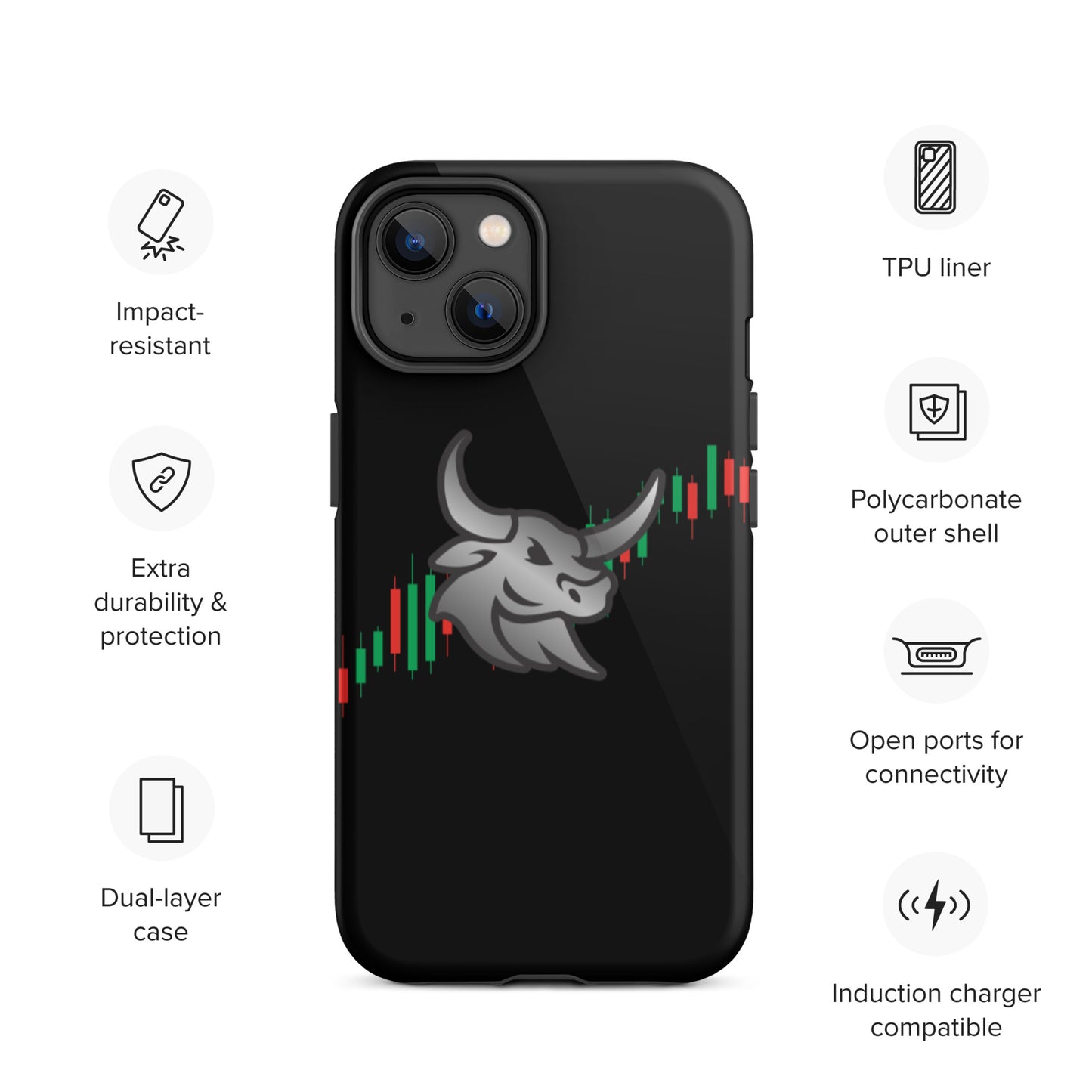 Logo "Bull-Candles" Tough iPhone case