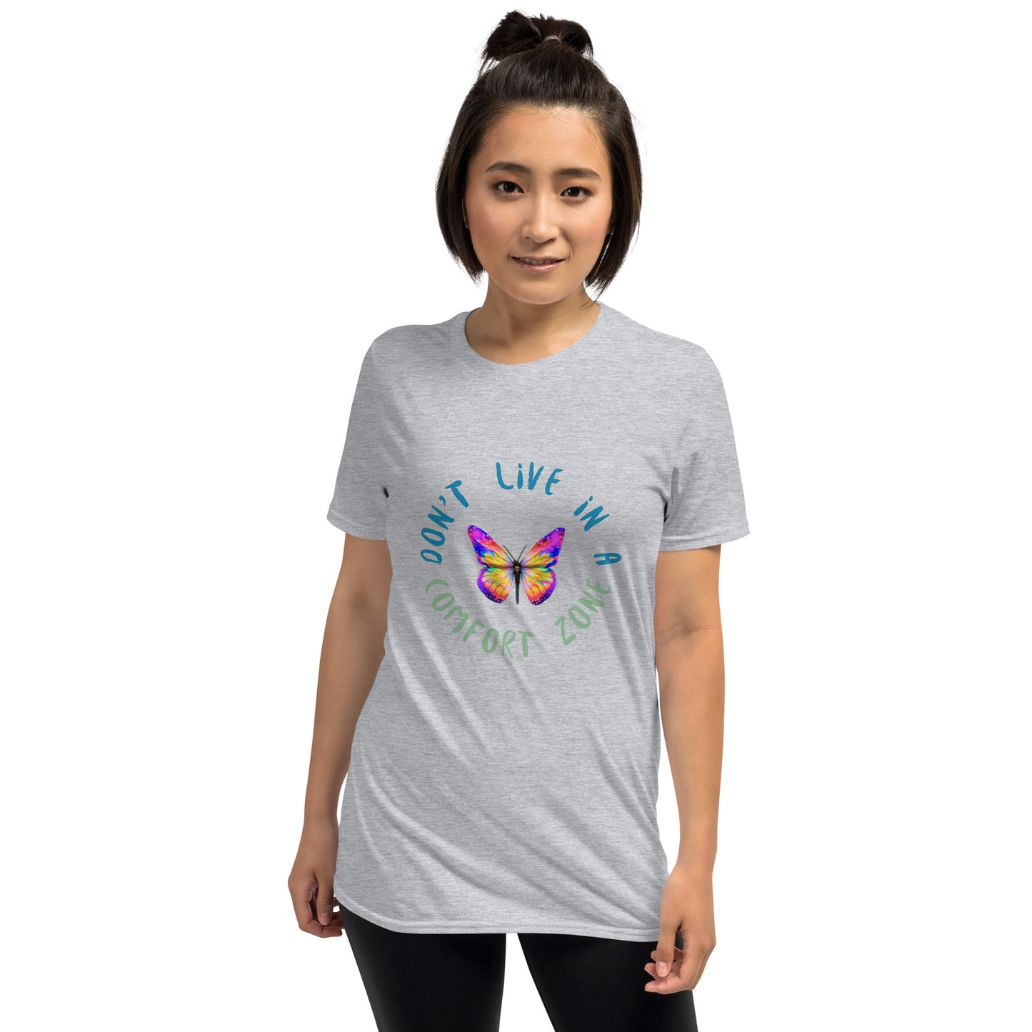 Live Outside Comfort Zone, Moving Forward (MOFO) Designs Short-Sleeve Unisex T-Shirt