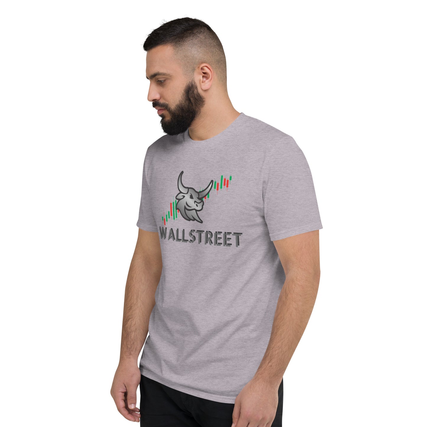 Large Logo "WALLSTREET" Mens Short-Sleeve T-Shirt