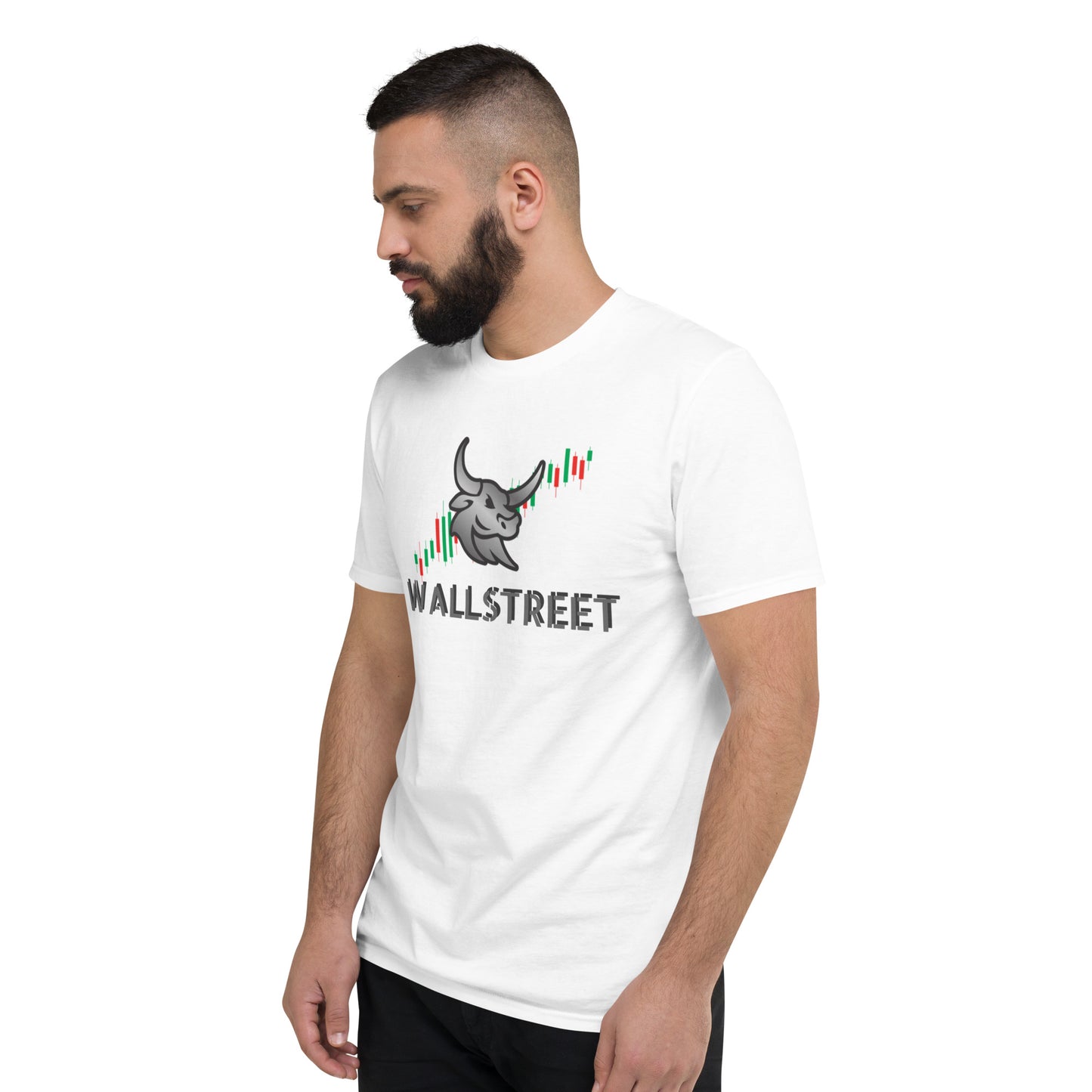 Large Logo "WALLSTREET" Mens Short-Sleeve T-Shirt